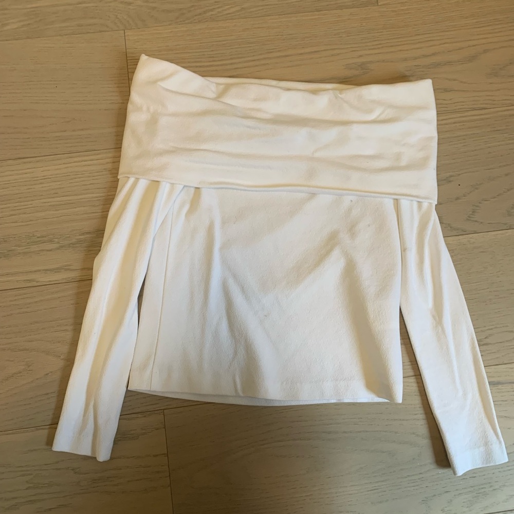Club Monaco White off shoulder blouse